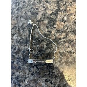 Chain Bracelet with 925 Silver Ingot with Personalized Engraving Gift for Women